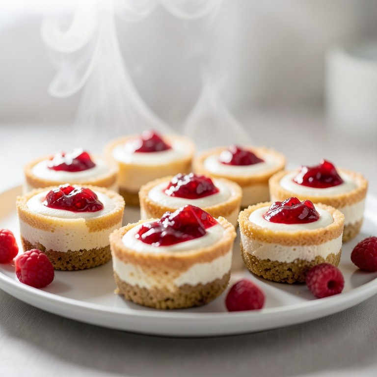 Mini Cheesecakes Classiques à la Framboise