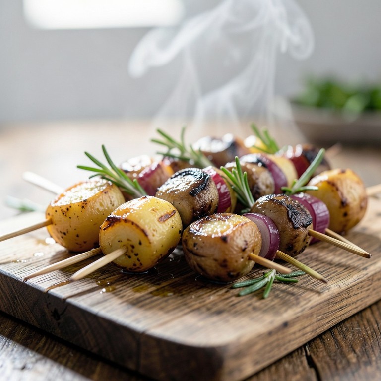 Spiedini Rustici di Patate e Rosmarino