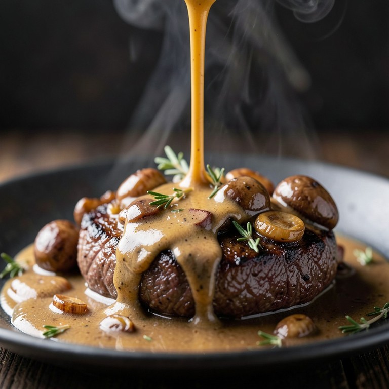 Sauce Crémeuse aux Champignons et Madère