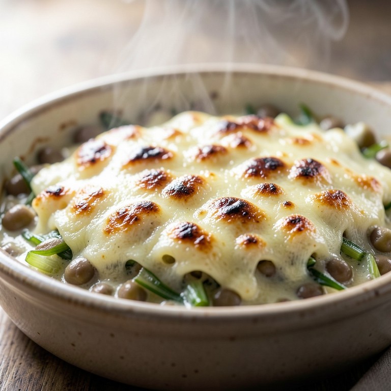 Gratin express de gnocchis façon forestière aux flageolets