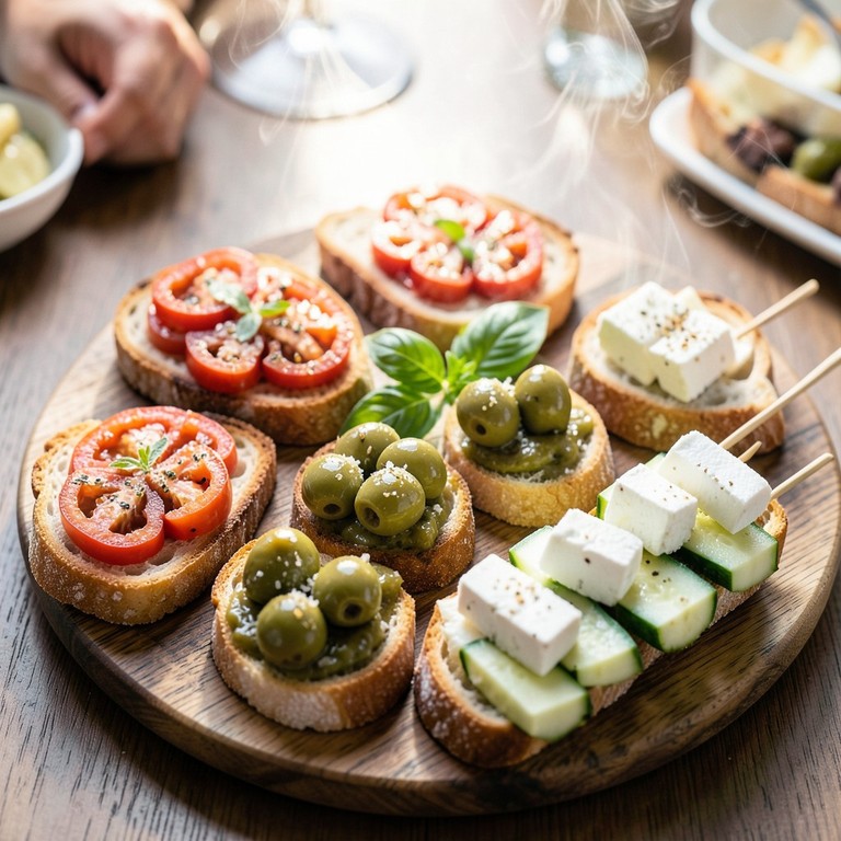 Tapas méditerranéennes variées