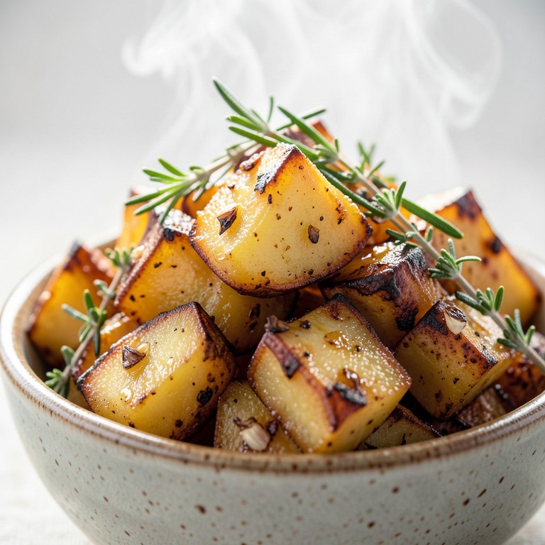 Quick Crispy Air Fryer Herb Potatoes