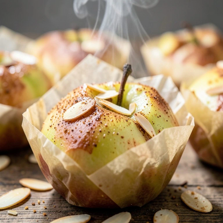 Pommes en papillote aux épices douces et amandes