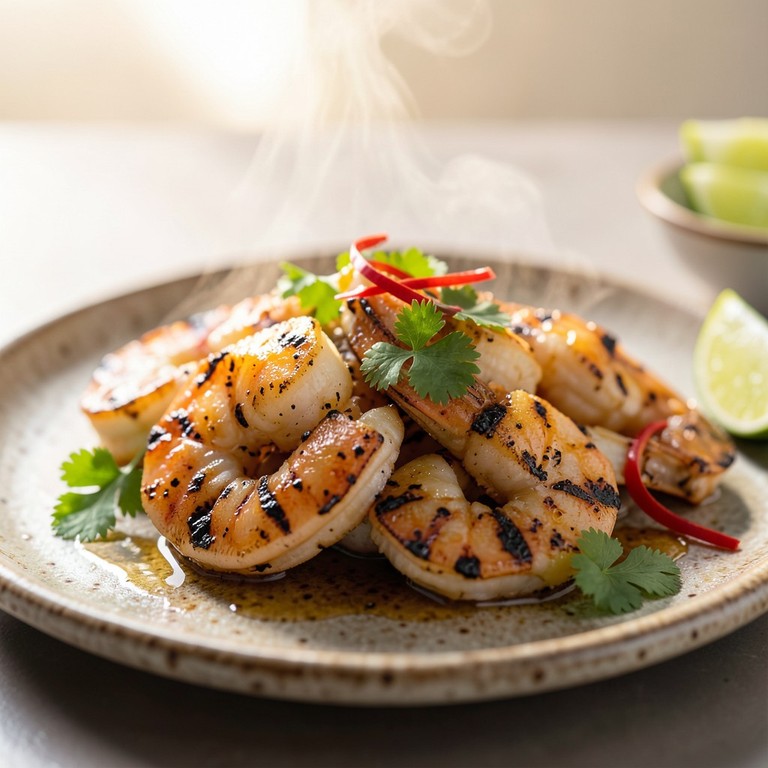 Arrack-marinierte Garnelen vom Grill