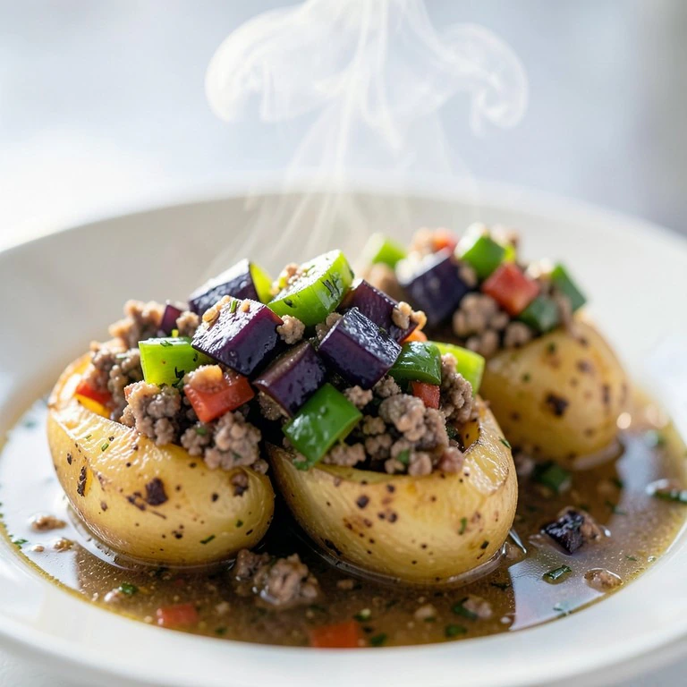 Pommes de terre farcies express au Cookeo
