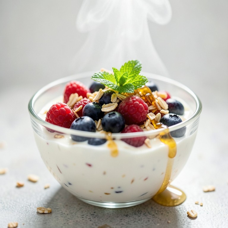 Klassisches Joghurt-Beeren-Müsli