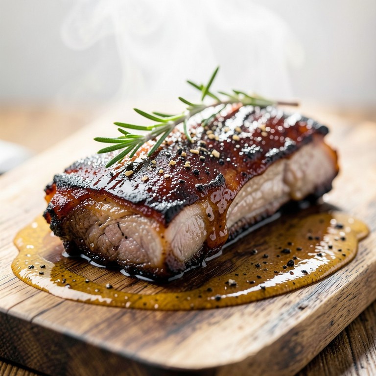 Costine al forno glassate alla birra e miele