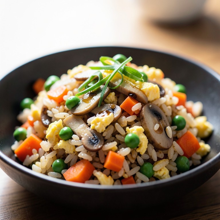 Riz cantonnais aux légumes de saison et sauce soja