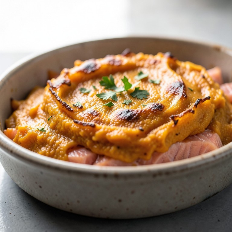 Parmentier de Saumon à la Purée de Butternut et Épices Douces