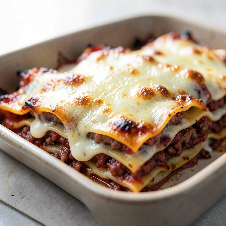 Lasaña clásica de carne y bechamel