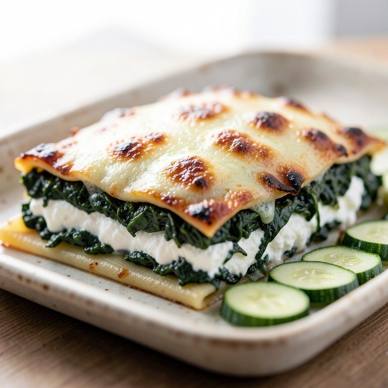 Lasaña de verduras con espinacas y ricota