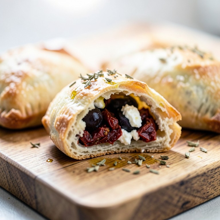 Sun-Dried Tomato and Olive Whole Grain Pockets