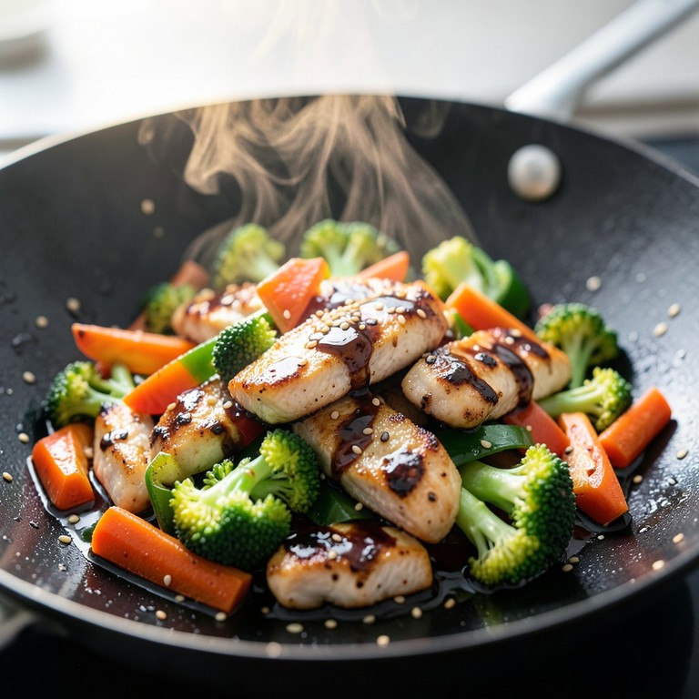 Salteado de Pollo y Verduras al Wok