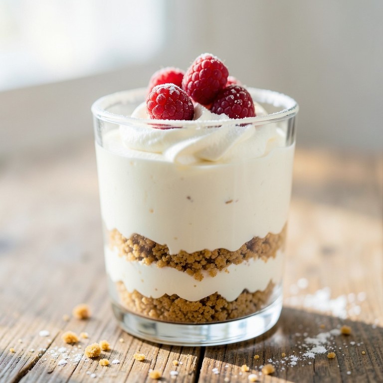 Snelle Crème Fraîche 'Cheesecake' in een Glas