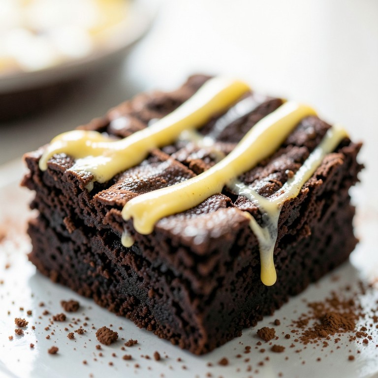 Eierlikör-Ganache-Swirl Brownies