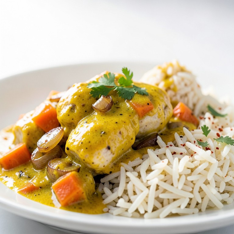 Bocconcini di Pollo al Curry Cremoso