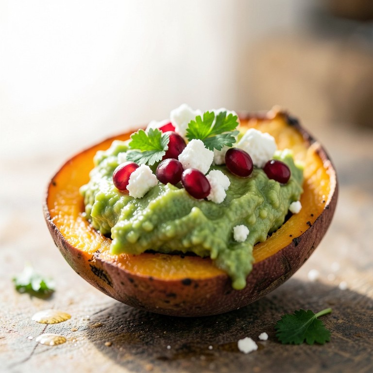 Patate douce farcie façon street food