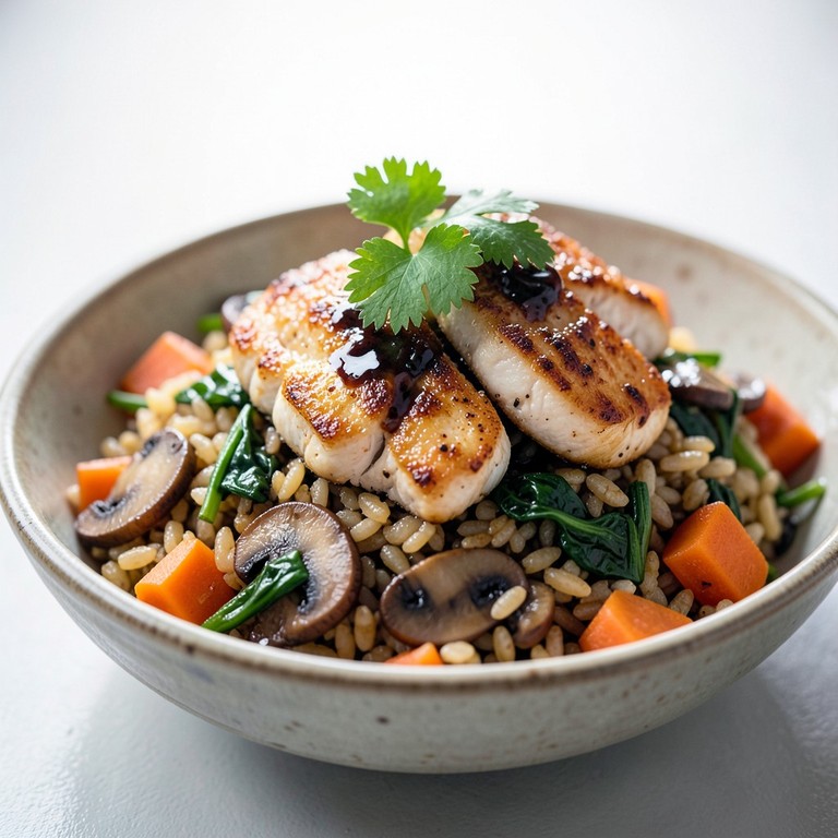 Riz Frit aux Légumes et Gyoza