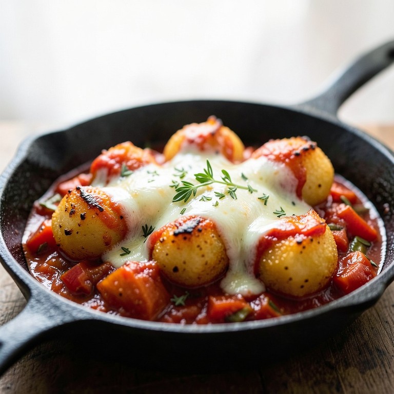 Poêlée de Gnocchis au Coulis de Poivrons et Tomate