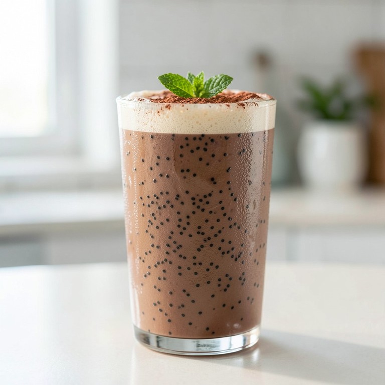 Schneller Schoko-Vanille-Chia-Shake