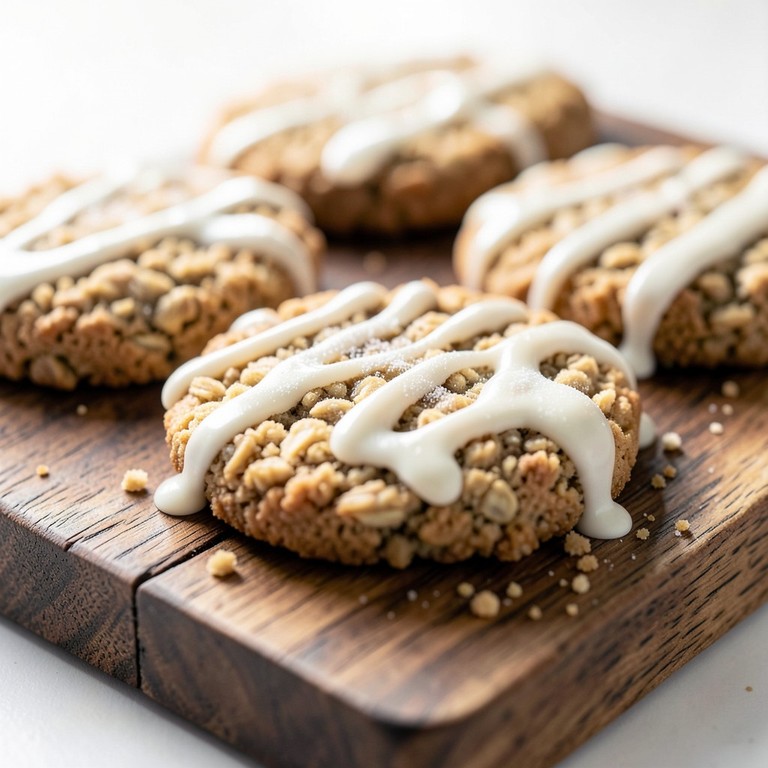 Protein-Haferflocken-Kekse mit Aromapulver-Glasur