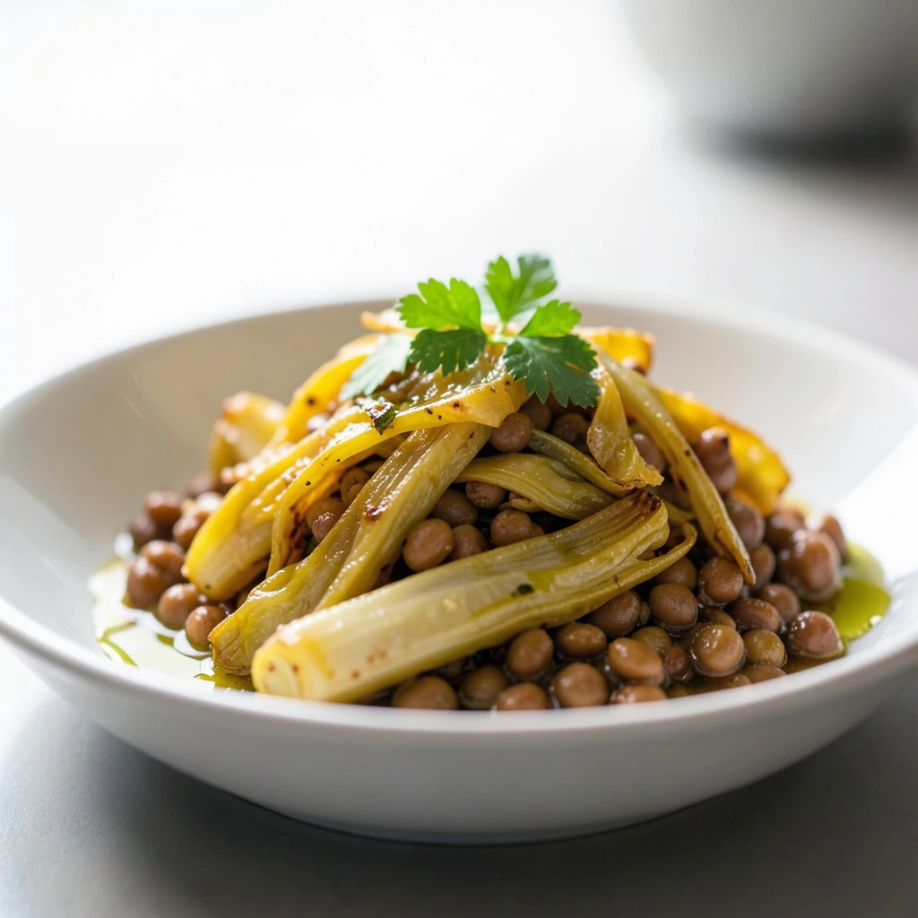 Poêlée d'endives aux lentilles et curcuma