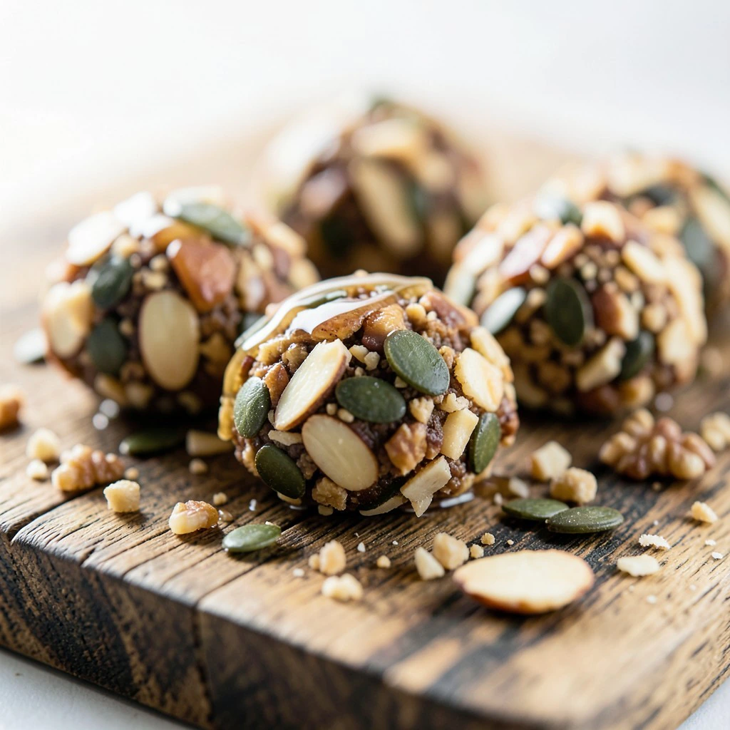 Energie-Bites aus Nüssen und Kernen