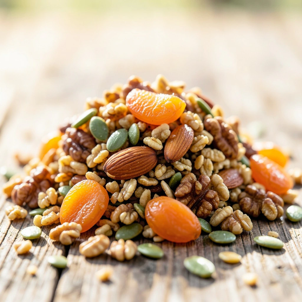 Geröstetes Nuss-Granola mit Kokosöl