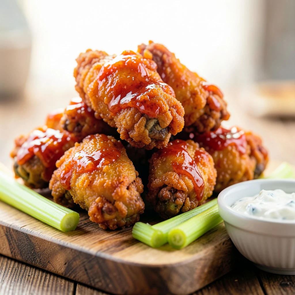 Alitas de Pollo Estilo Búfalo en Freidora de Aire