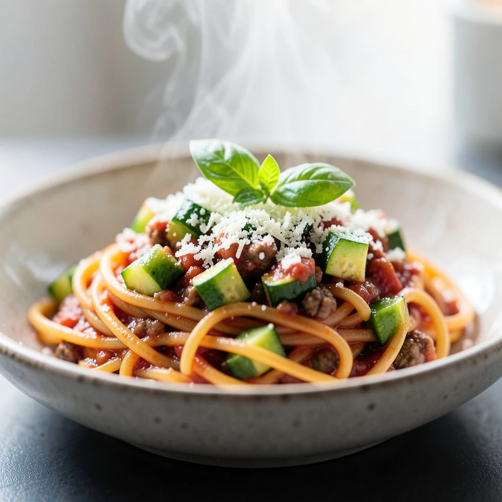 Spaghettis à la Bolognaise de Courgettes au Cookeo