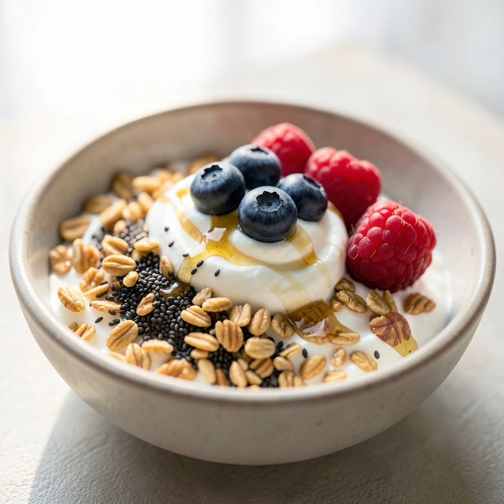 Joghurt-Bowl mit Beeren und Granola