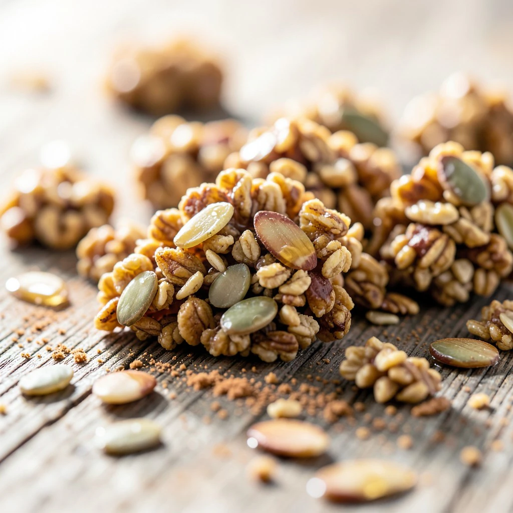 Klassisches Knusper-Granola mit Honig und Zimt