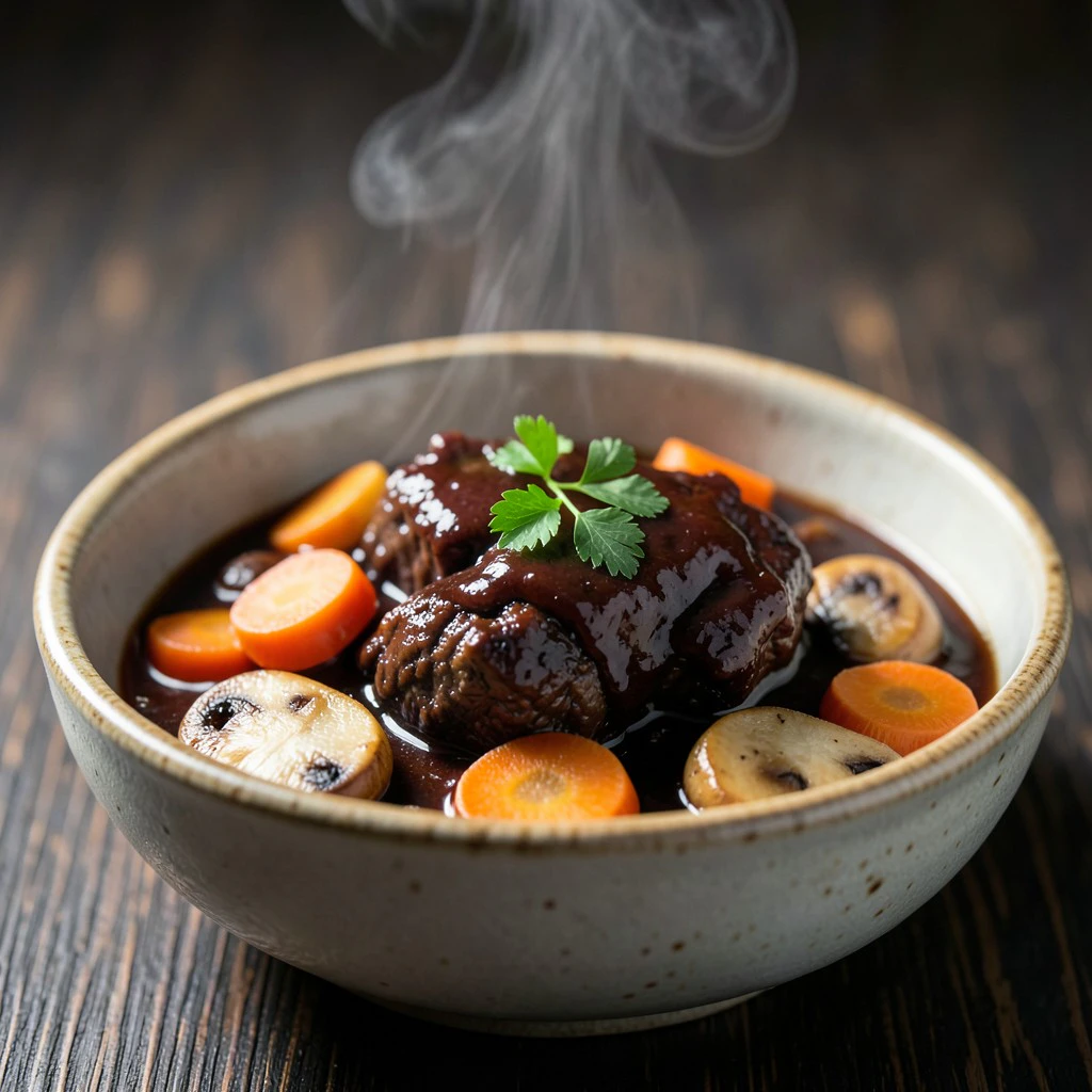 Bœuf Bourguignon Traditionnel sans Alcool au Cookeo