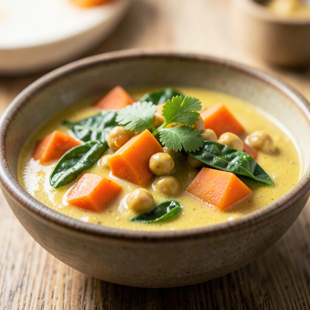 Curry de pois chiches aux légumes fondants