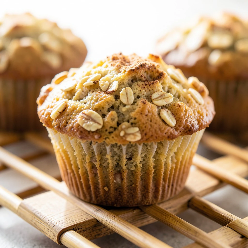 Muffins Moelleux à l'Avoine et à la Pomme