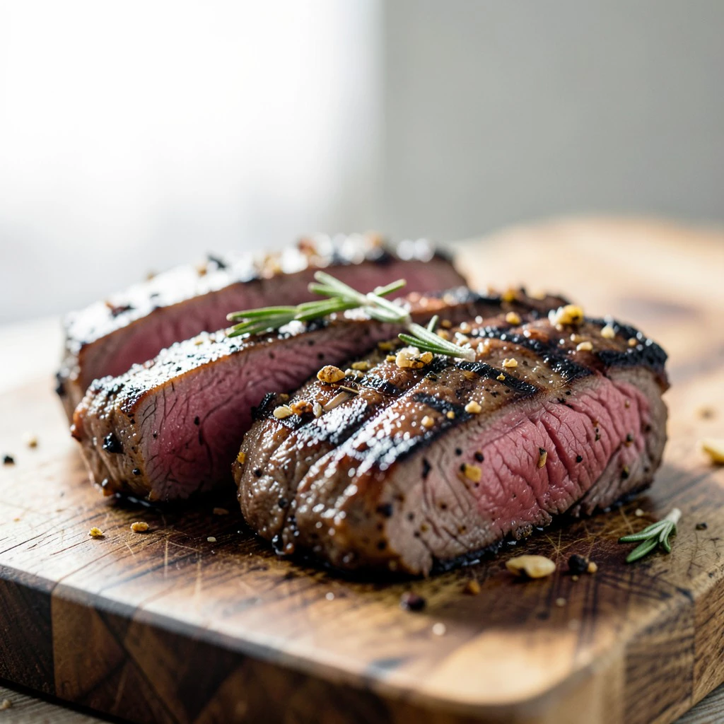 Klassische Kräuter-Knoblauch-Marinade für Nierstücksteaks