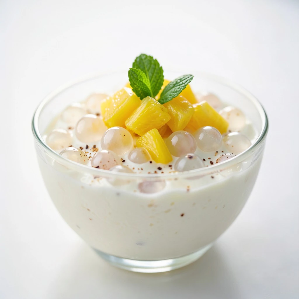 Perles du Japon à l'Ananas Frais et Lait de Coco