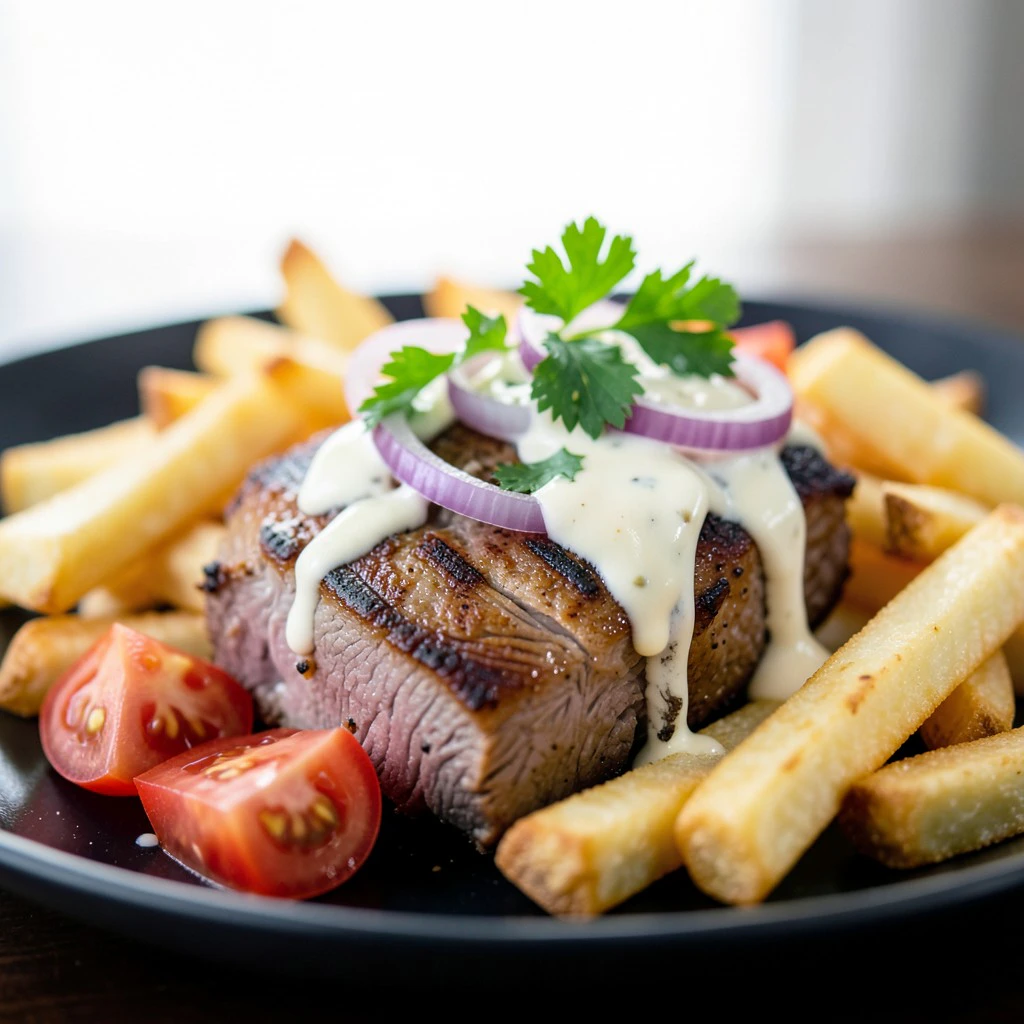 Klassieke Döner Kebab met Verse Friet