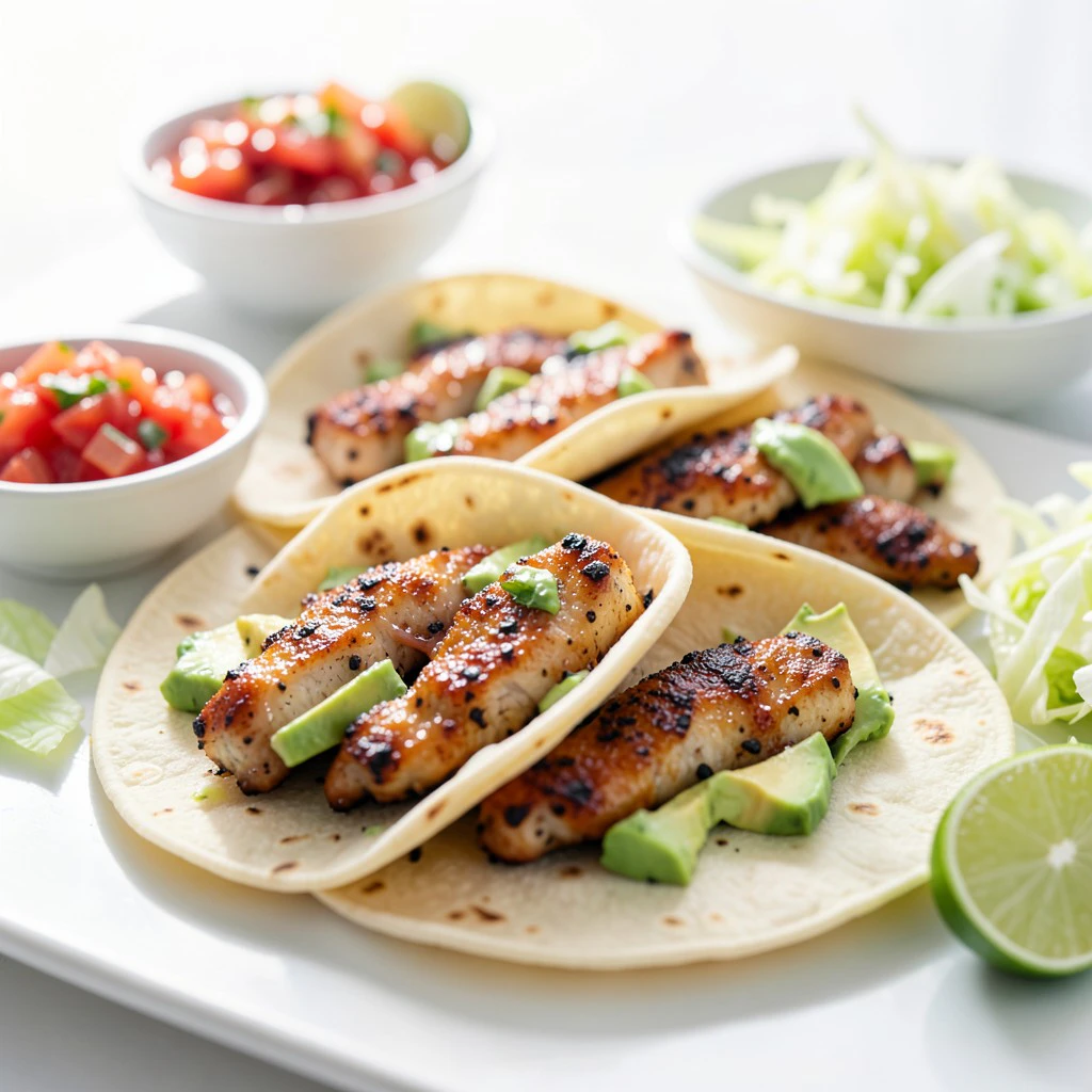 Warme Wraps met Gekruide Kip en Verse Avocado