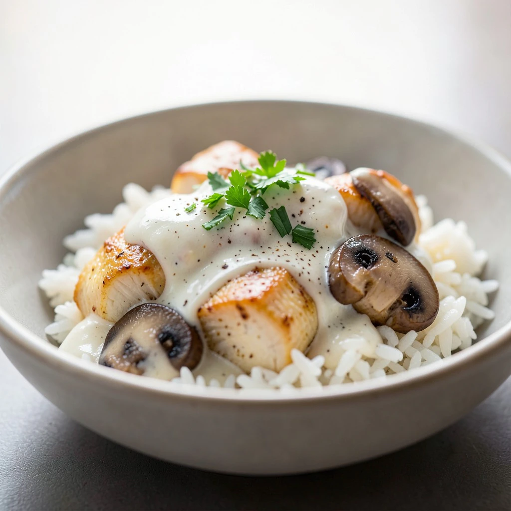 Poulet Crémeux au Riz Façon Cookeo