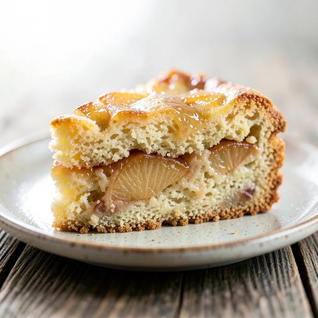 Gâteau fondant aux pommes caramélisées