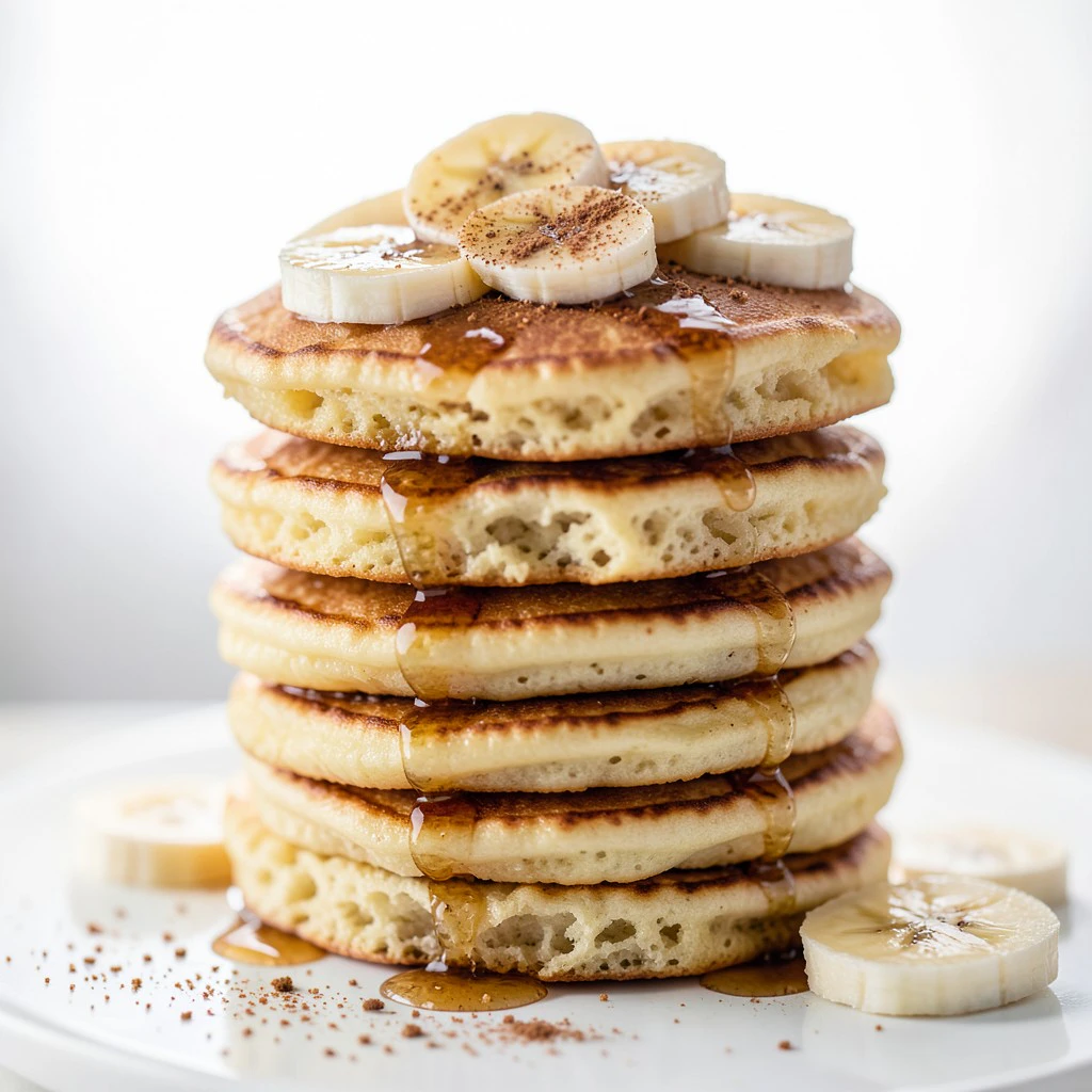 Pancakes Moelleux à la Banane et Vanille
