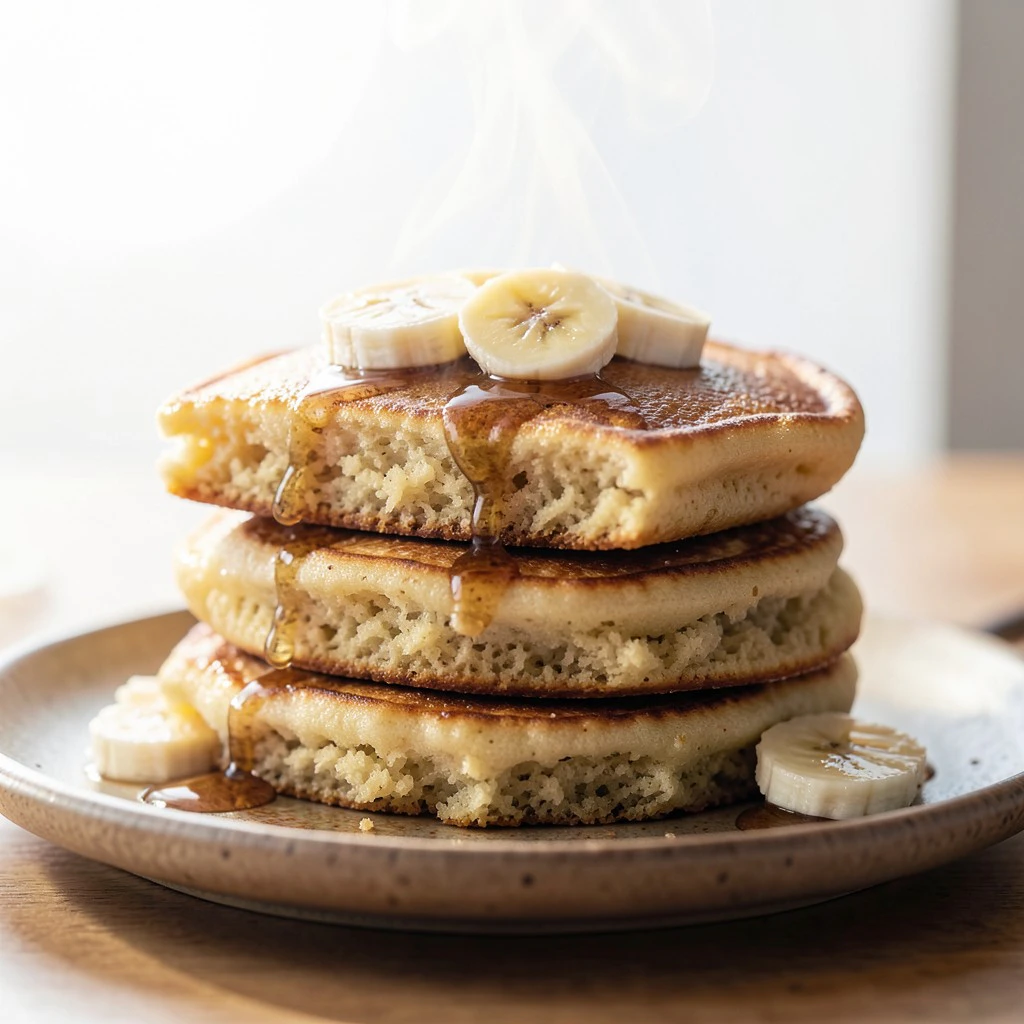 Pancakes Moelleux à la Banane (Recette Aérienne)