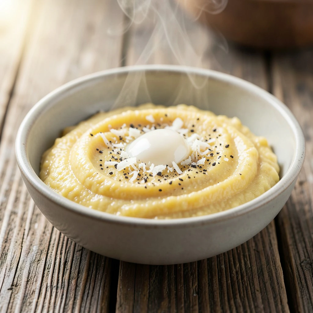 Klassische cremige Polenta