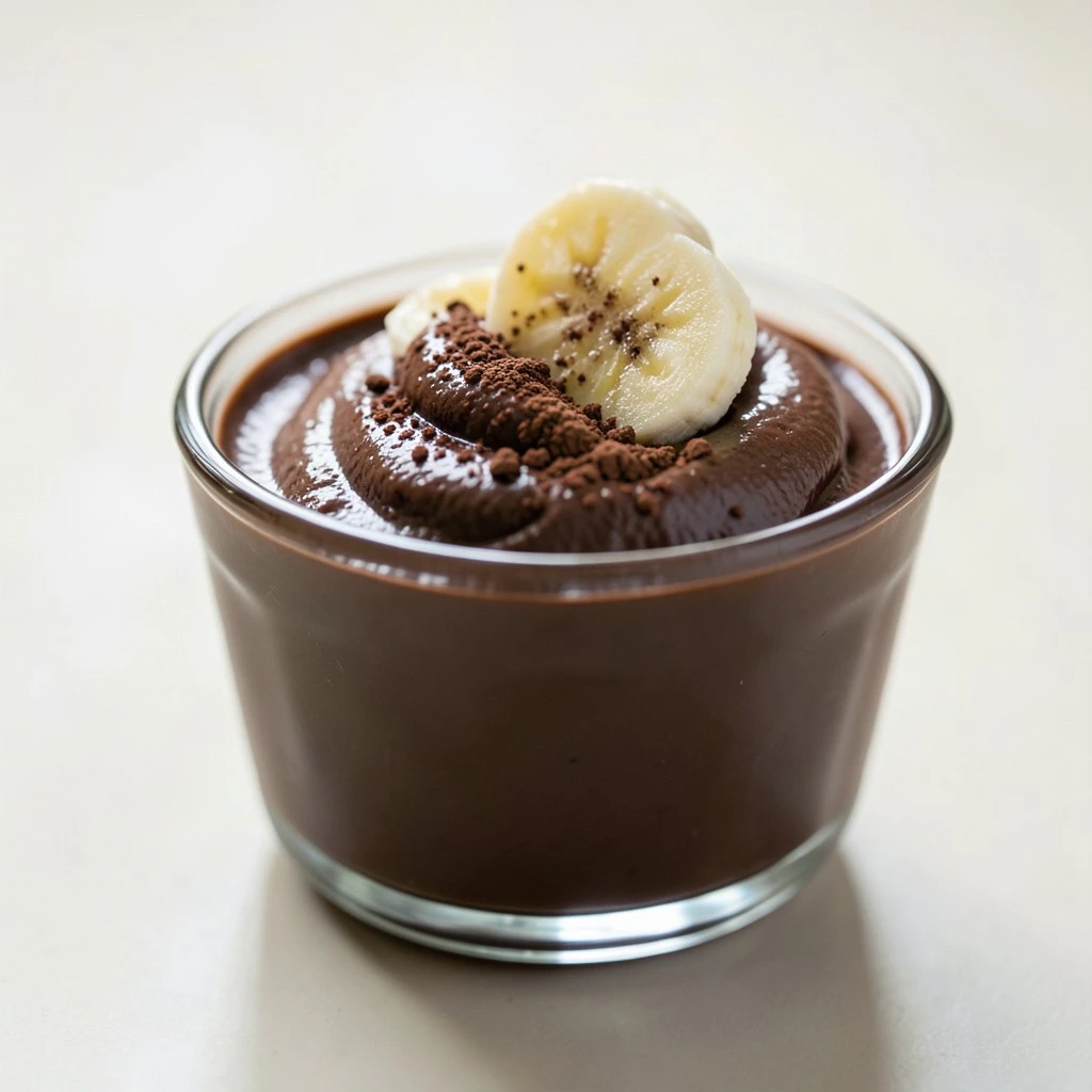 Crème onctueuse banane et cacao