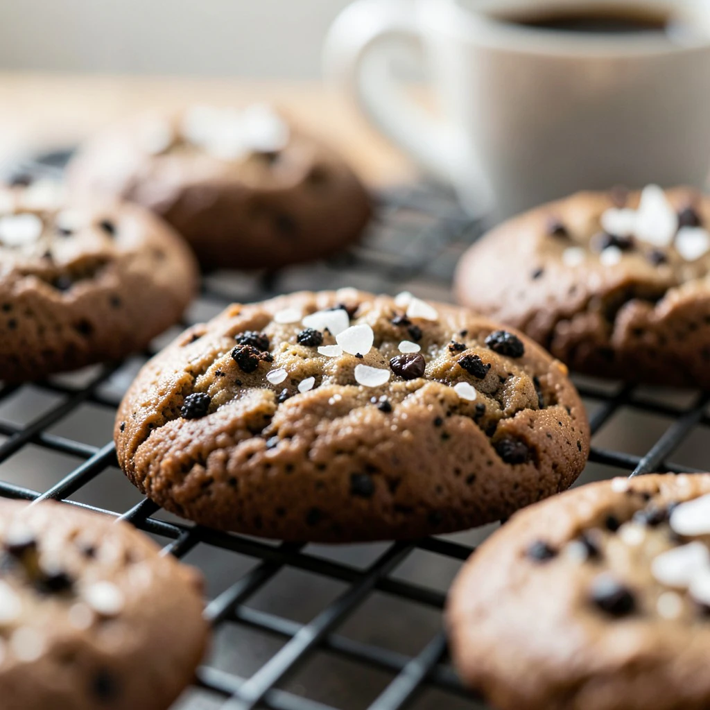Herbe Erdnussbutter-Kaffee-Cookies