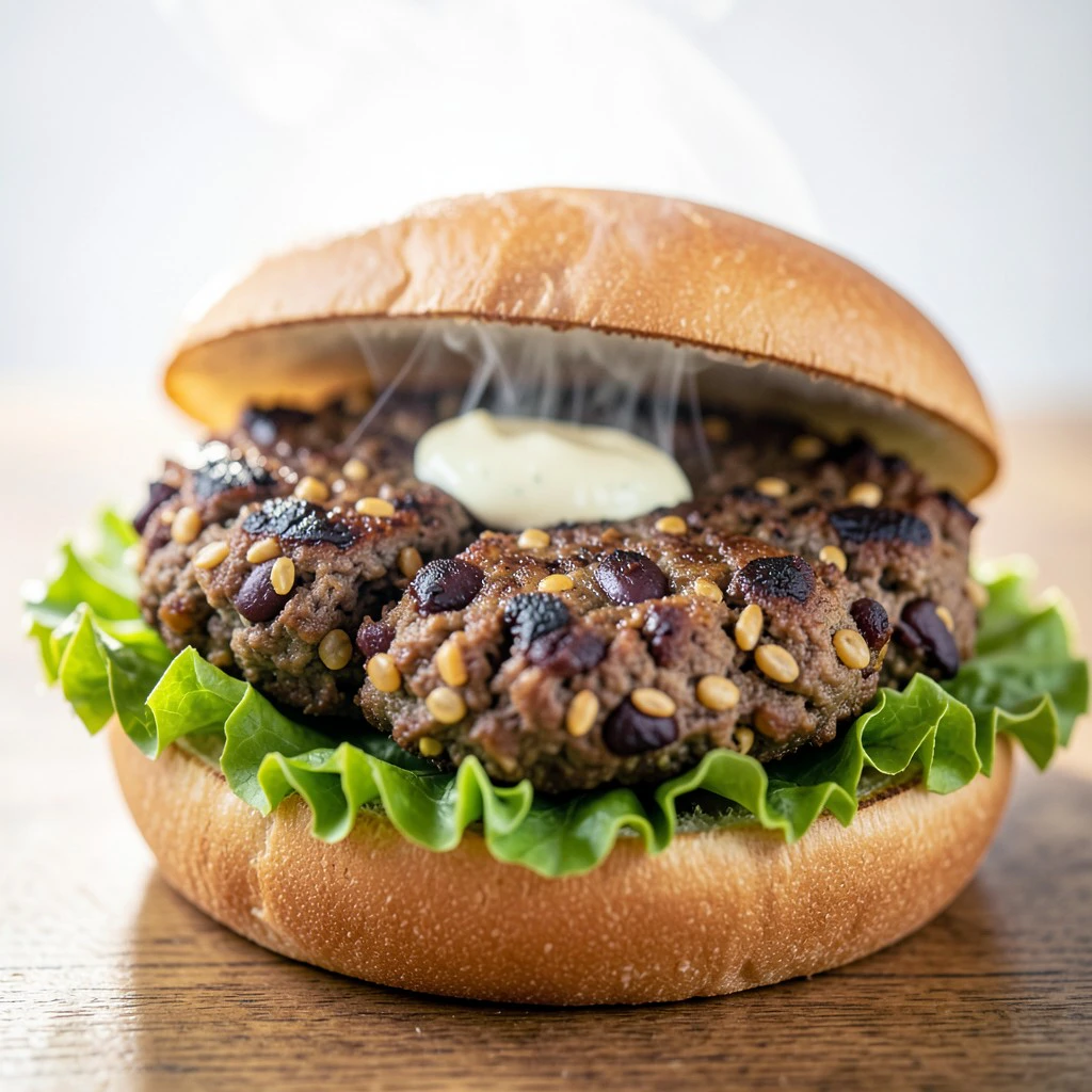 Classic Grünkern and Kidney Bean Burgers