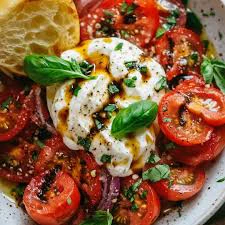 Burrata entière, compotée de tomates cerises à l’arabiata, focaccia toastée et pesto de basilic