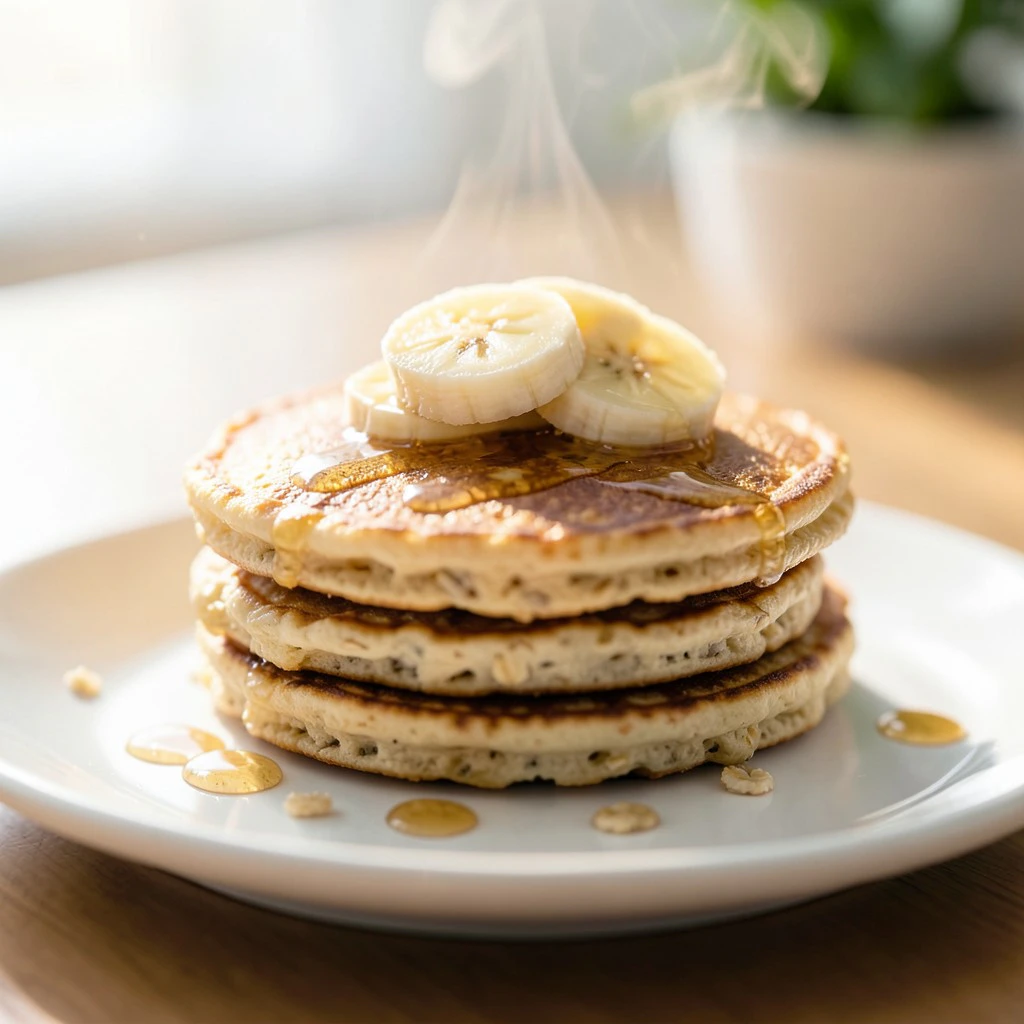 Tortitas de Plátano y Avena Esponjosas