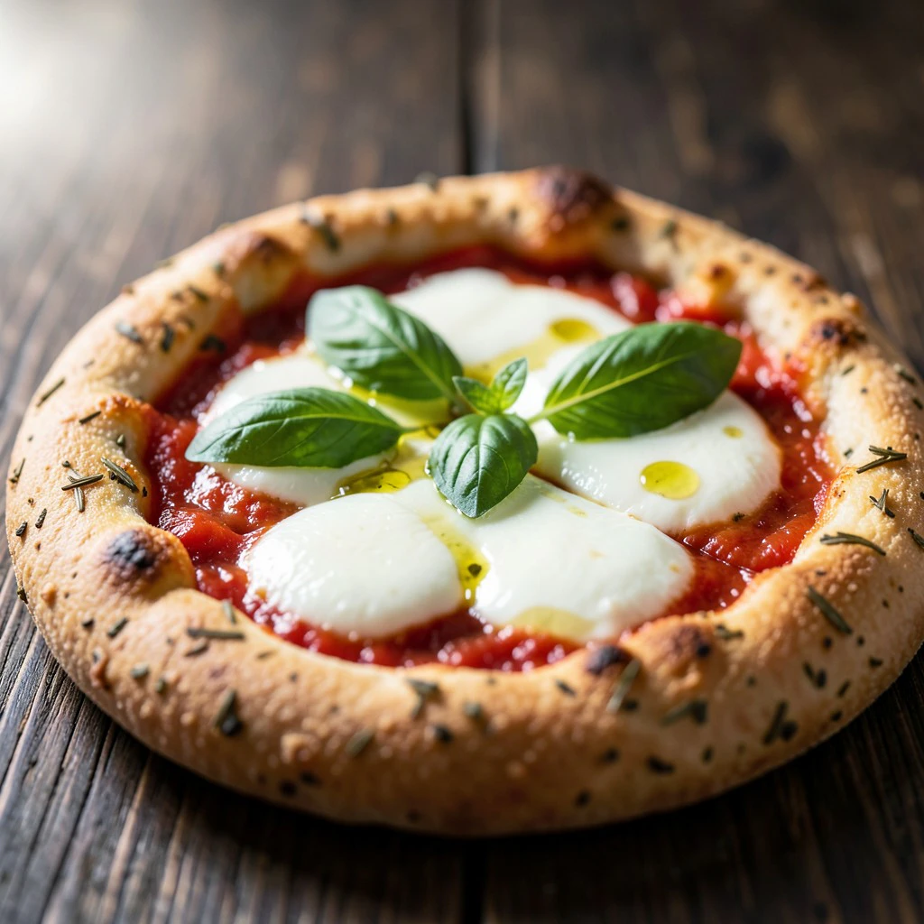 Savory Herb Quark-Öl-Teig Pizza